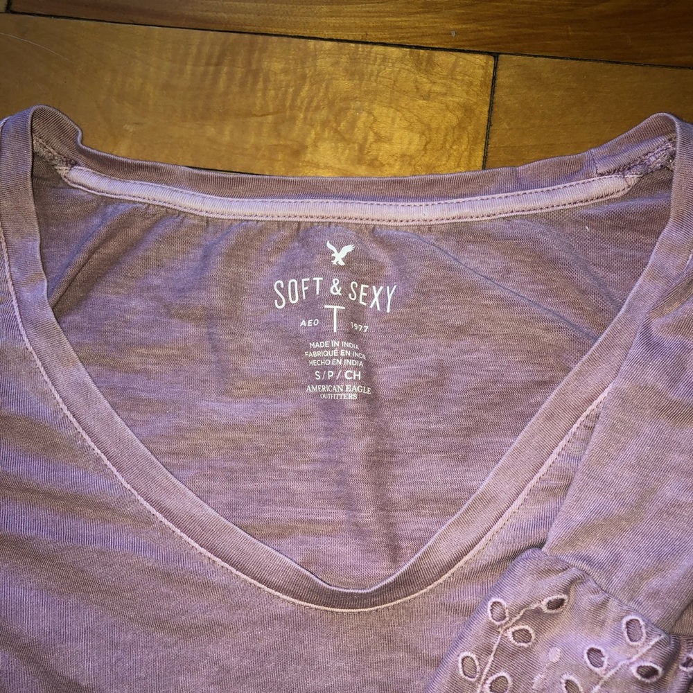 fancy american eagle tee